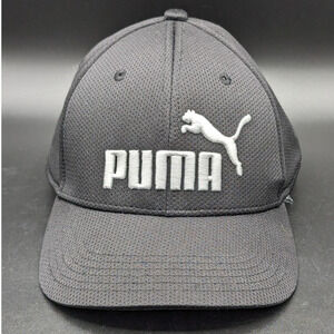 Mens Puma Hat Baseball Cap Fitted Large Extra Large Embroider Logo Stretch READ